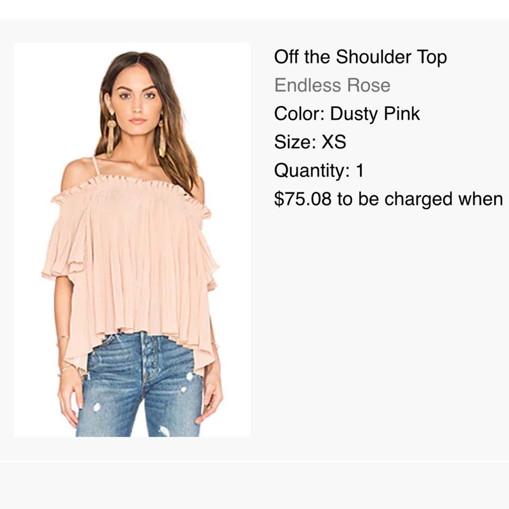 Off the shoulder top